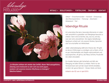 Tablet Screenshot of lebendige-rituale.de